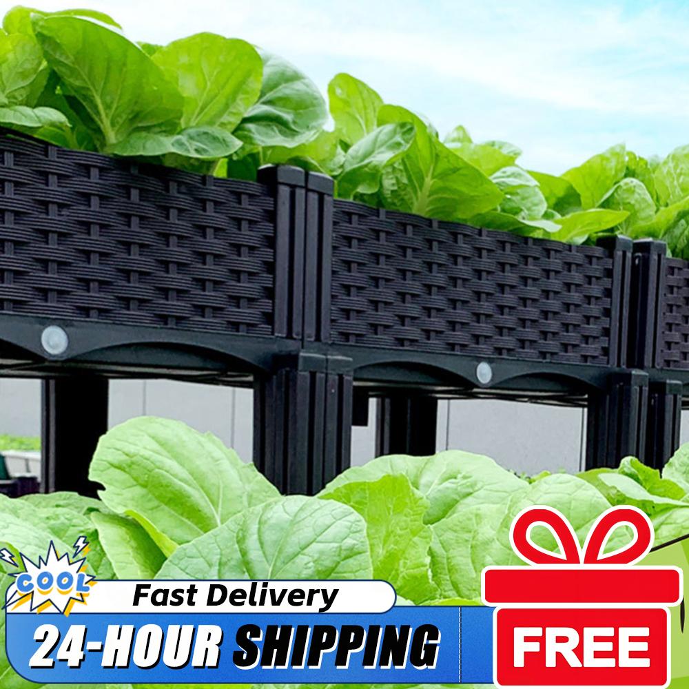 Plastic Raised Planter Box wit - Raised Garden Bed review and price