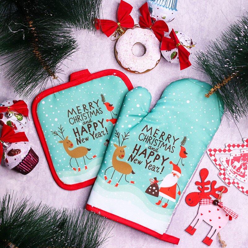 2pcs/set Christmas Oven Mitts  - Garden Gloves review and price