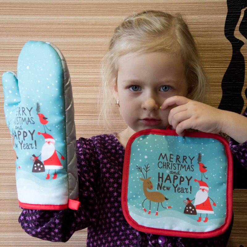 2pcs/set Christmas Oven Mitts  - Garden Gloves review and price