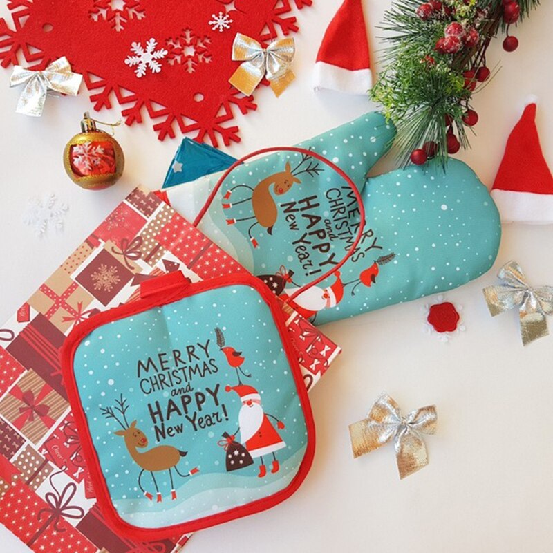 2pcs/set Christmas Oven Mitts  - Garden Gloves review and price
