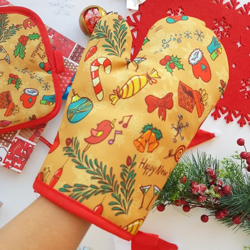 2pcs/set Christmas Oven Mitts  - Garden Gloves review and price
