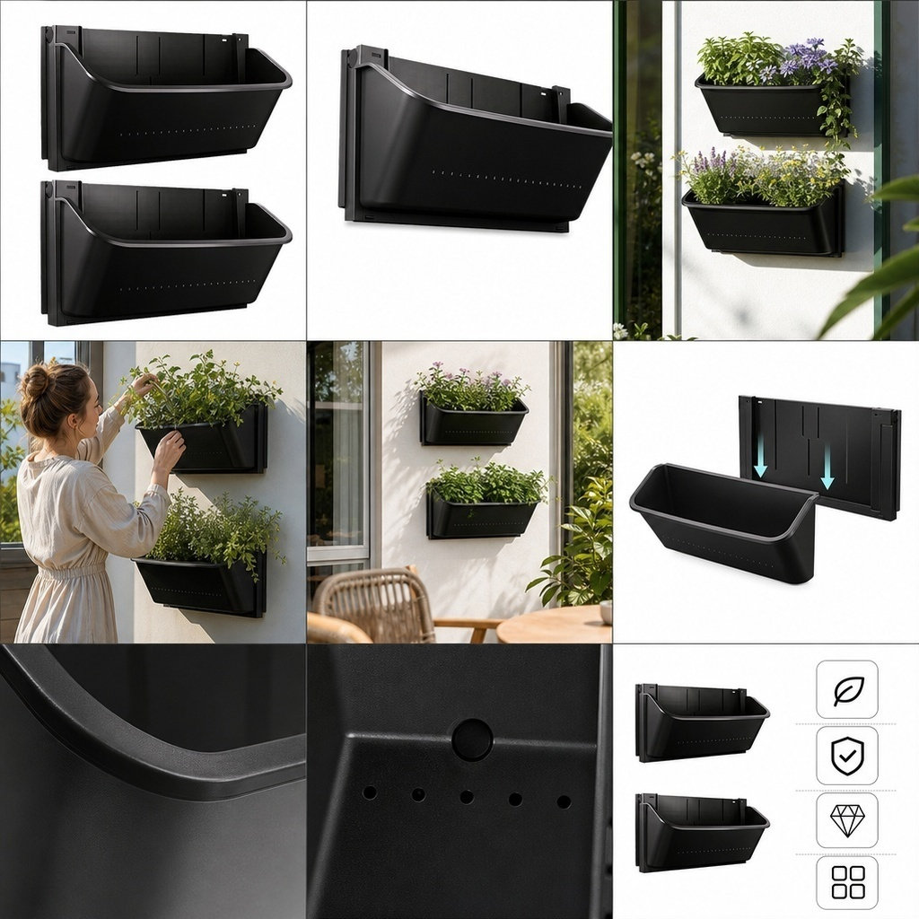 2Pcs Vertical Wall Planter Box - Vertical Planter review and price