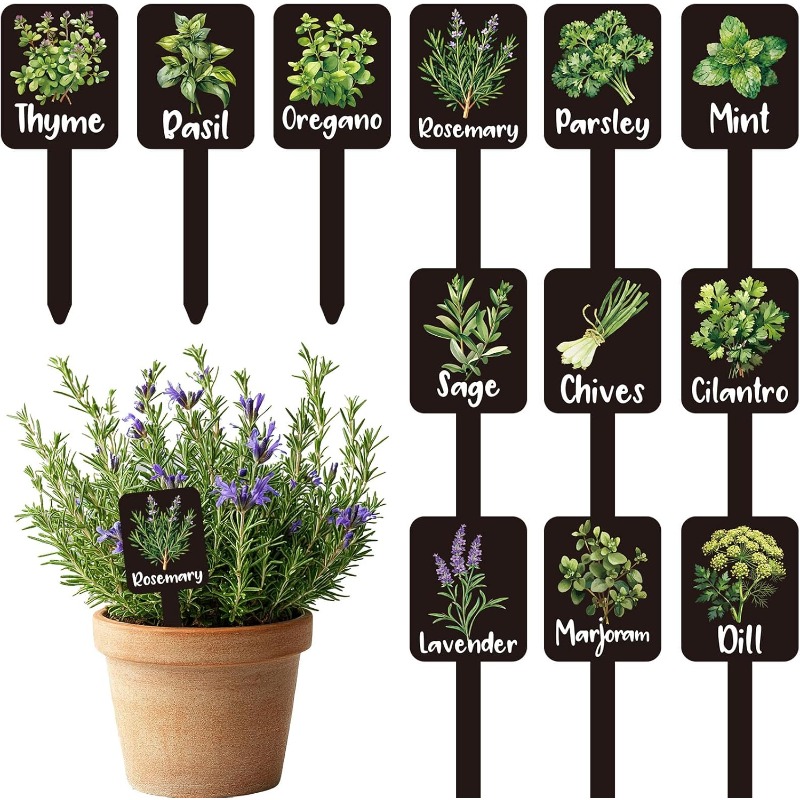 24pcs Plant Label Set Herb Gar - Indoor Herb Garden review and price
